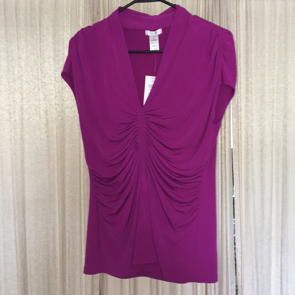 Cache Fusha cinched torso stretch poly NEVER WORN.